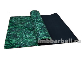 Премиум коврик для йоги YogArt с фотопринтом, 100% натуральный каучук, 3 мм