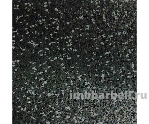 Резиновое рулонное покрытие черного цвета  + 15% цветных гранул, 8 мм (цена за м2)